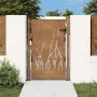 Corten steel garden gate grass design 105x155 cm by vidaXL, garden gates - Ref: Foro24-153175, Price: 191,43 €, Discount: %