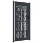 Anthracite gray steel garden gate with bamboo design 105x180 cm by vidaXL, garden gates - Ref: Foro24-153182, Price: 269,14 €...