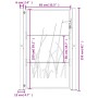 Corten steel garden gate grass design 105x155 cm by vidaXL, garden gates - Ref: Foro24-153175, Price: 191,43 €, Discount: %