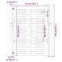 Gartentor aus Cortenstahl, quadratisches Design, 105 x 155 cm von vidaXL, Gartentore - Ref: Foro24-153253, Preis: 219,99 €, R...
