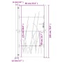 Gartentor aus Cortenstahl, Grasdesign, 105 x 180 cm von vidaXL, Gartentore - Ref: Foro24-153230, Preis: 227,53 €, Rabatt: %