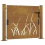 Gartentor aus Cortenstahl, Grasdesign, 105 x 105 cm von vidaXL, Gartentore - Ref: Foro24-153173, Preis: 181,63 €, Rabatt: %