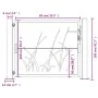 Gartentor aus Cortenstahl, Grasdesign, 105 x 105 cm von vidaXL, Gartentore - Ref: Foro24-153173, Preis: 181,63 €, Rabatt: %