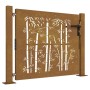 Gartentor aus Cortenstahl, Bambusdesign, 105 x 105 cm von vidaXL, Gartentore - Ref: Foro24-153239, Preis: 154,50 €, Rabatt: %