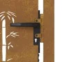 Gartentor aus Cortenstahl, Bambusdesign, 105 x 105 cm von vidaXL, Gartentore - Ref: Foro24-153239, Preis: 153,83 €, Rabatt: %