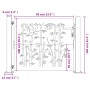 Gartentor aus Cortenstahl, Bambusdesign, 105 x 105 cm von vidaXL, Gartentore - Ref: Foro24-153239, Preis: 154,50 €, Rabatt: %