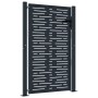 Anthracite grey square design garden gate made of steel, 105x155cm. by vidaXL, garden gates - Ref: Foro24-153193, Price: 326,...