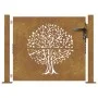 Puerta de jardín acero corten diseño árbol 105x105 cm by vidaXL, garden gates - Ref: Foro24-153215, Price: 185,86 €, Discount: %