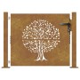 Puerta de jardín acero corten diseño árbol 105x105 cm von vidaXL, Gartentore - Ref: Foro24-153215, Preis: 185,18 €, Rabatt: %