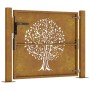 Puerta de jardín acero corten diseño árbol 105x105 cm von vidaXL, Gartentore - Ref: Foro24-153215, Preis: 185,18 €, Rabatt: %