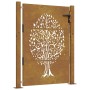 Gartentor aus Cortenstahl, Baumdesign, 105 x 130 cm von vidaXL, Gartentore - Ref: Foro24-153216, Preis: 196,49 €, Rabatt: %