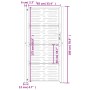Gartentor aus Cortenstahl, quadratisches Design, 105 x 180 cm von vidaXL, Gartentore - Ref: Foro24-153200, Preis: 308,19 €, R...