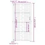Gartentor aus Cortenstahl, quadratisches Design, 105 x 180 cm von vidaXL, Gartentore - Ref: Foro24-153200, Preis: 300,39 €, R...