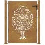 Gartentor aus Cortenstahl, Baumdesign, 105 x 130 cm von vidaXL, Gartentore - Ref: Foro24-153216, Preis: 191,48 €, Rabatt: %