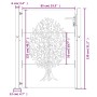Gartentor aus Cortenstahl, Baumdesign, 105 x 130 cm von vidaXL, Gartentore - Ref: Foro24-153216, Preis: 196,49 €, Rabatt: %