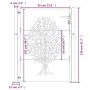 Gartentor aus Cortenstahl, Baumdesign, 105 x 130 cm von vidaXL, Gartentore - Ref: Foro24-153216, Preis: 191,48 €, Rabatt: %