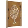 Puerta de jardín acero corten diseño árbol 105x155 cm de vidaXL, Puertas de jardín - Ref: Foro24-153163, Precio: 206,79 €, De...