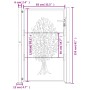 Puerta de jardín acero corten diseño árbol 105x155 cm de vidaXL, Puertas de jardín - Ref: Foro24-153163, Precio: 206,79 €, De...