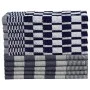 Set mit 10 blauen und weißen Baumwolltüchern von vidaXL, Handtücher - Ref: Foro24-136288, Preis: 30,23 €, Rabatt: %