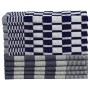 Set mit 10 blauen und weißen Baumwolltüchern von vidaXL, Handtücher - Ref: Foro24-136288, Preis: 30,70 €, Rabatt: %
