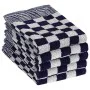 Set mit 10 blauen und weißen Baumwolltüchern von vidaXL, Handtücher - Ref: Foro24-136288, Preis: 30,23 €, Rabatt: %