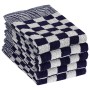 Set mit 10 blauen und weißen Baumwolltüchern von vidaXL, Handtücher - Ref: Foro24-136288, Preis: 30,70 €, Rabatt: %