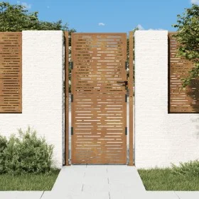 Corten steel garden gate square design 105x205 cm by vidaXL, garden gates - Ref: Foro24-153201, Price: 269,19 €, Discount: %