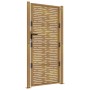 Puerta de jardín acero corten diseño cuadrado 105x205 cm