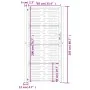 Gartentor aus Cortenstahl, quadratisches Design, 105 x 205 cm von vidaXL, Gartentore - Ref: Foro24-153201, Preis: 268,37 €, R...