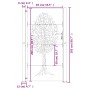 Puerta de jardín acero corten diseño árbol 105x205 cm de vidaXL, Puertas de jardín - Ref: Foro24-153219, Precio: 286,84 €, De...