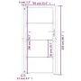 Puerta de jardín acero corten 105x205 cm de vidaXL, Puertas de jardín - Ref: Foro24-153207, Precio: 287,07 €, Descuento: %