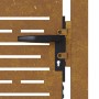 Puerta de jardín acero corten diseño cuadrado 105x130 cm