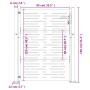 Gartentor aus Cortenstahl, quadratisches Design, 105 x 130 cm von vidaXL, Gartentore - Ref: Foro24-153252, Preis: 193,20 €, R...
