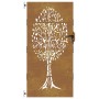 Puerta de jardín acero corten diseño árbol 85x200 cm de vidaXL, Puertas de jardín - Ref: Foro24-153213, Precio: 204,42 €, Des...