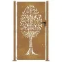 Corten steel garden gate tree design 105x180 cm by vidaXL, garden gates - Ref: Foro24-153218, Price: 252,64 €, Discount: %