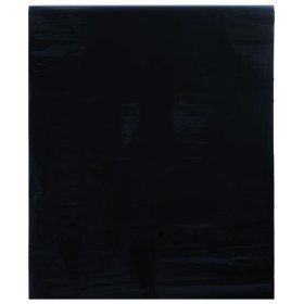 Lámina de ventana esmerilada estática PVC negro 90x500 cm