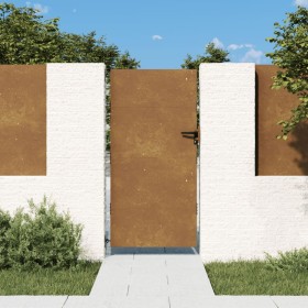 Puerta de jardín acero corten 85x175 cm