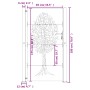 Gartentor aus Cortenstahl, Baumdesign, 105 x 180 cm von vidaXL, Gartentore - Ref: Foro24-153218, Preis: 266,38 €, Rabatt: %