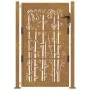 Gartentor aus Cortenstahl, Bambusdesign, 105 x 130 cm von vidaXL, Gartentore - Ref: Foro24-153186, Preis: 229,85 €, Rabatt: %