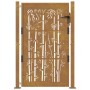 Puerta de jardín acero corten diseño bambú 105x130 cm de vidaXL, Puertas de jardín - Ref: Foro24-153186, Precio: 235,61 €, De...