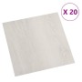 Tarimas de suelo autoadhesivas 20 uds PVC beige 1,86 m²
