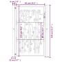 Puerta de jardín acero corten diseño bambú 105x130 cm de vidaXL, Puertas de jardín - Ref: Foro24-153186, Precio: 235,61 €, De...