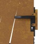 Puerta de jardín acero corten diseño hierba 85x150 cm