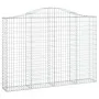 Galvanized iron arch-shaped gabions basket 200x30x140/160 cm by vidaXL, Pots and planters - Ref: Foro24-153387, Price: 98,22 ...