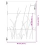 Gartentor aus Cortenstahl, Grasdesign, 85 x 150 cm von vidaXL, Gartentore - Ref: Foro24-153223, Preis: 156,31 €, Rabatt: %