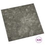 Tarimas de suelo autoadhesivas 20 uds PVC gris 1,86 m²