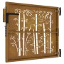 Gartentor aus Cortenstahl, Bambusdesign, 85 x 100 cm von vidaXL, Gartentore - Ref: Foro24-153233, Preis: 107,77 €, Rabatt: %