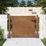 Puerta de jardín acero corten 105x105 cm