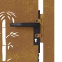 Corten steel garden gate bamboo design 105x80 cm by vidaXL, garden gates - Ref: Foro24-153238, Price: 129,43 €, Discount: %