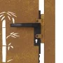 Puerta de jardín acero corten diseño bambú 105x80 cm de vidaXL, Puertas de jardín - Ref: Foro24-153238, Precio: 127,41 €, Des...